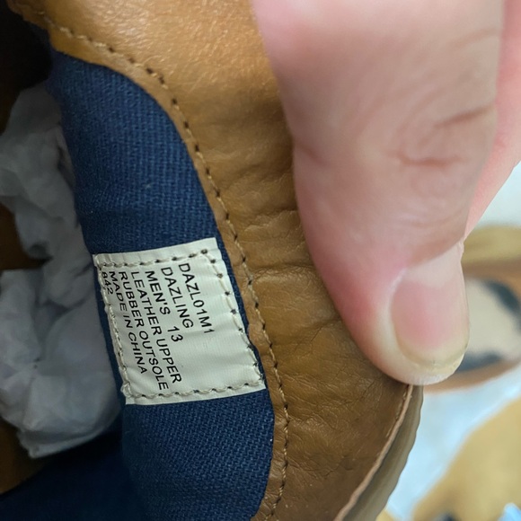 Steve Madden Gold Buckle Tan Loafers - Picture 3 of 3